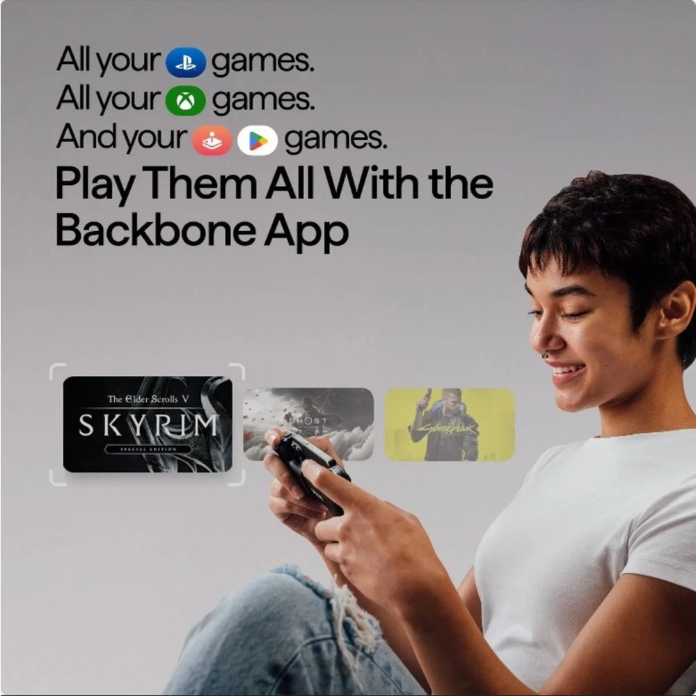 Backbone Black Gaming Controller iPhone lightning edition